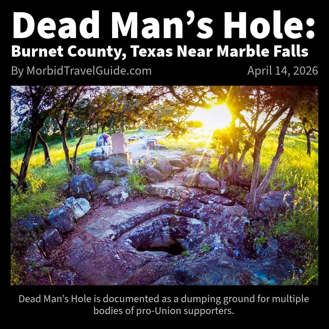 Dead Man&rsquo;s Hole sits quietly in Burnet County near Marble Falls, but its history is anything but quiet.

This vertical shaft in the Hill Country became tied to violence in the years surrounding the Civil War, with human remains recovered from d