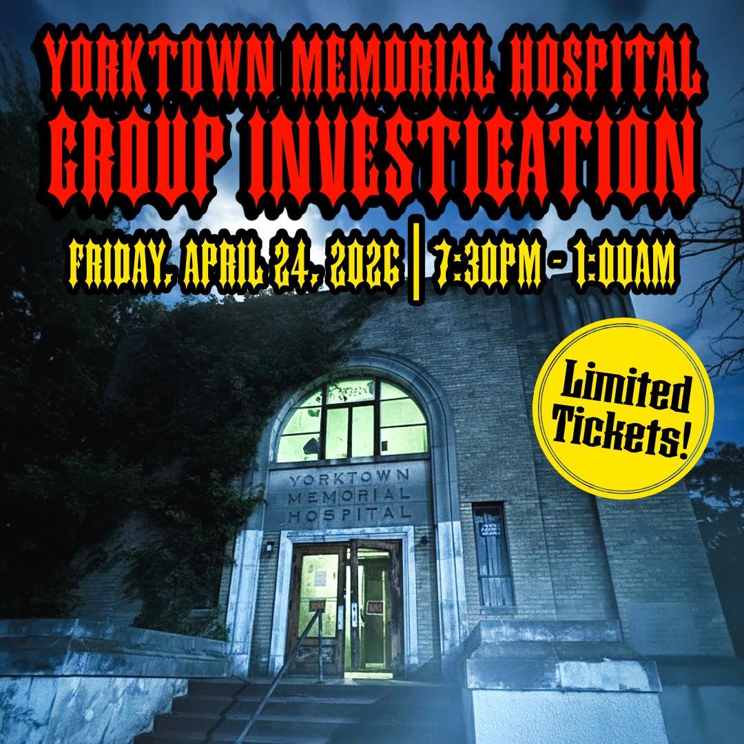 Here is your chance to step into the shadows of one of the most notoriously haunted locations in the country. Featured on Ghost Adventures and Sam and Colby, this historic 1951 hospital is now a mecca for the paranormal. Experience Yorktown Memorial 