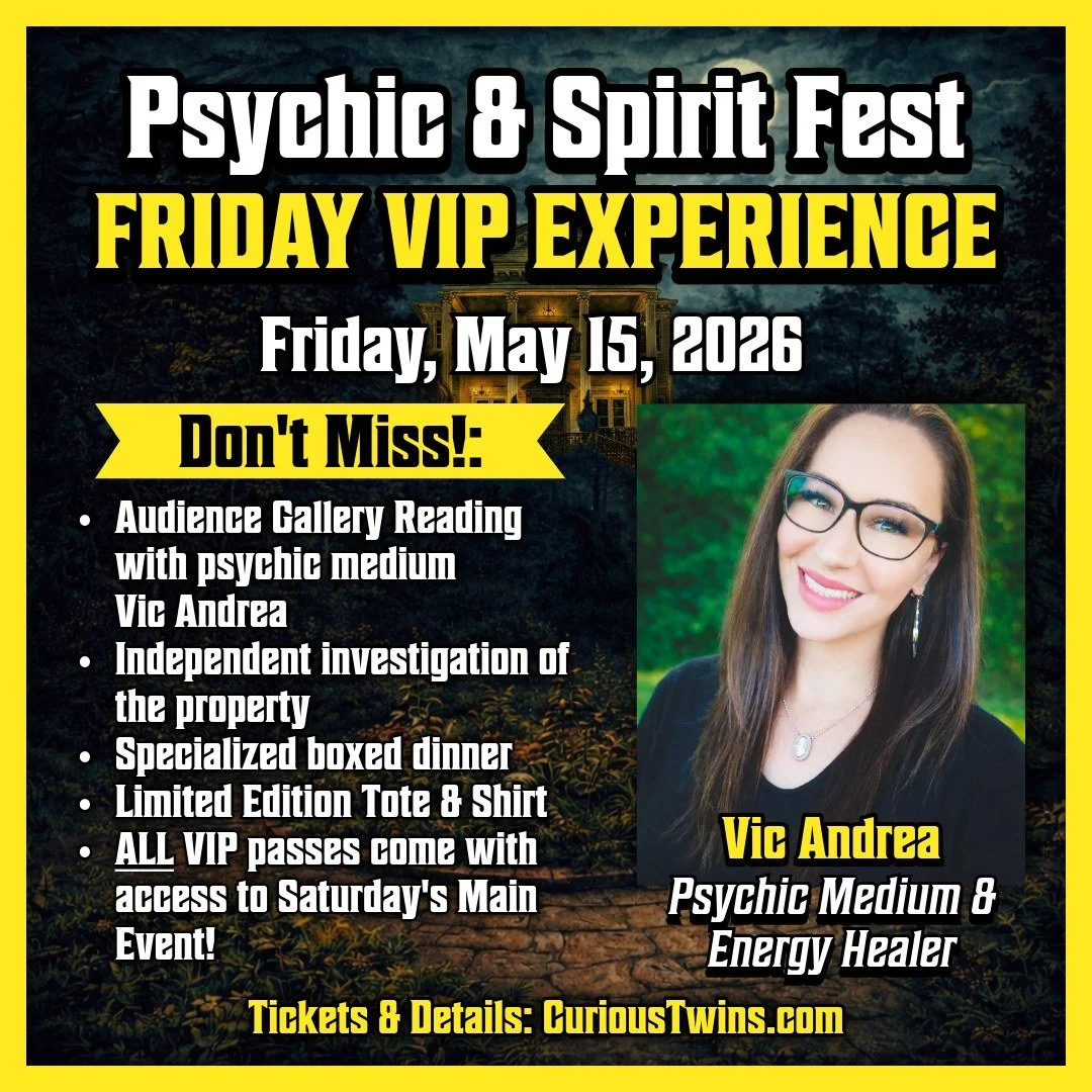 Kick off your Psychic &amp; Spirit Fest weekend with an intimate gallery reading with acclaimed Psychic Medium and Energy Healer, @vicandreamedium, followed by an investigation of the Victoria&rsquo;s Black Swan Inn home &amp; property! 🌙👻

Continu