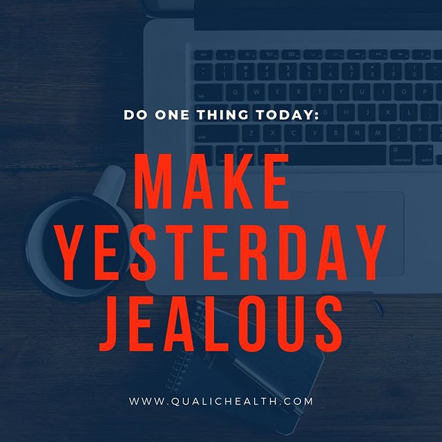 Make sure that each day you wake up, you strive to do at least ONE thing better than you did yesterday. Quite simply...make yesterday feel jealous! #consulting #grind #hustle #work #productivity #results #entrepreneur #entrepreneurquotes #entrepreneu