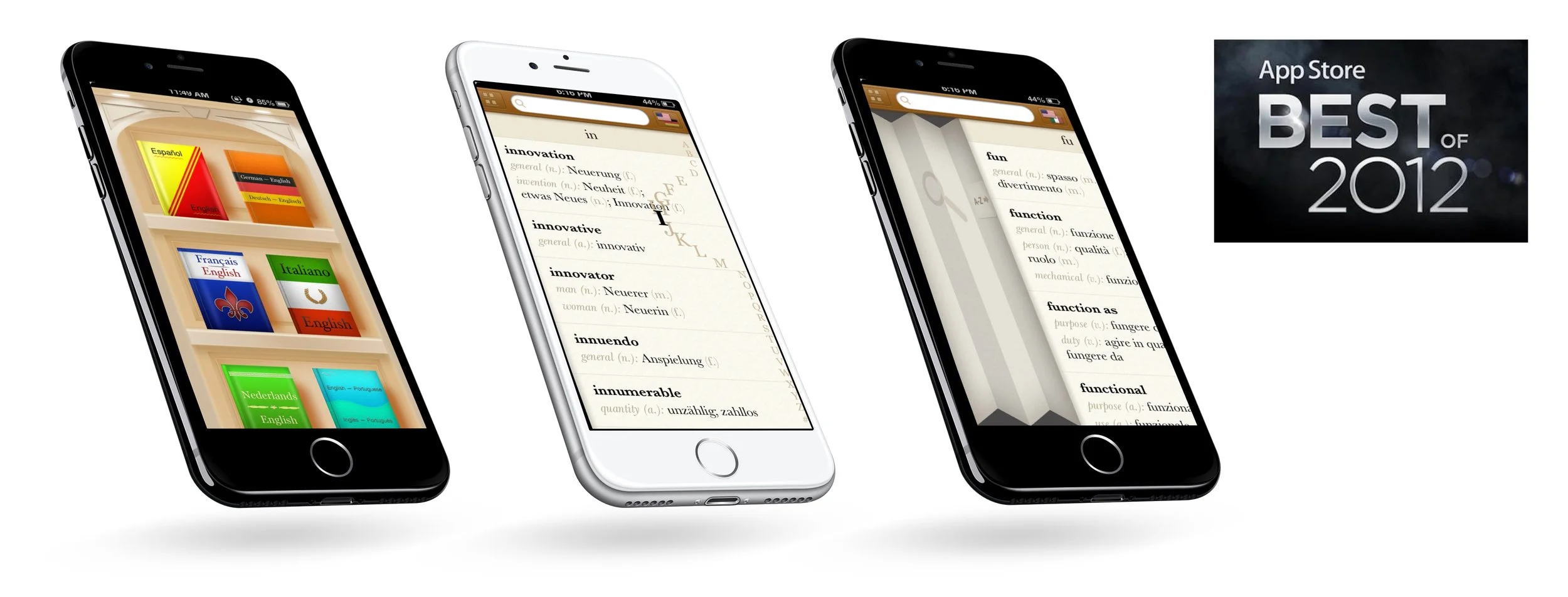 Languages: A beautiful, lightning-fast language dictionary that works off-line