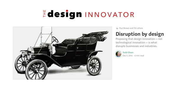 Todd is the principal author of “The Design Innovator” blog on Medium (click to open publication)