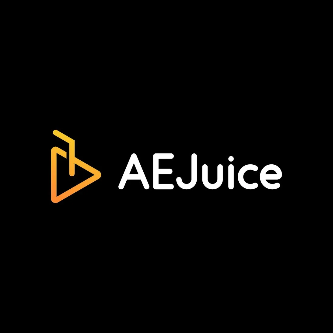 Black background with a stylized yellow-orange play button icon and white text that reads "AETwitter".