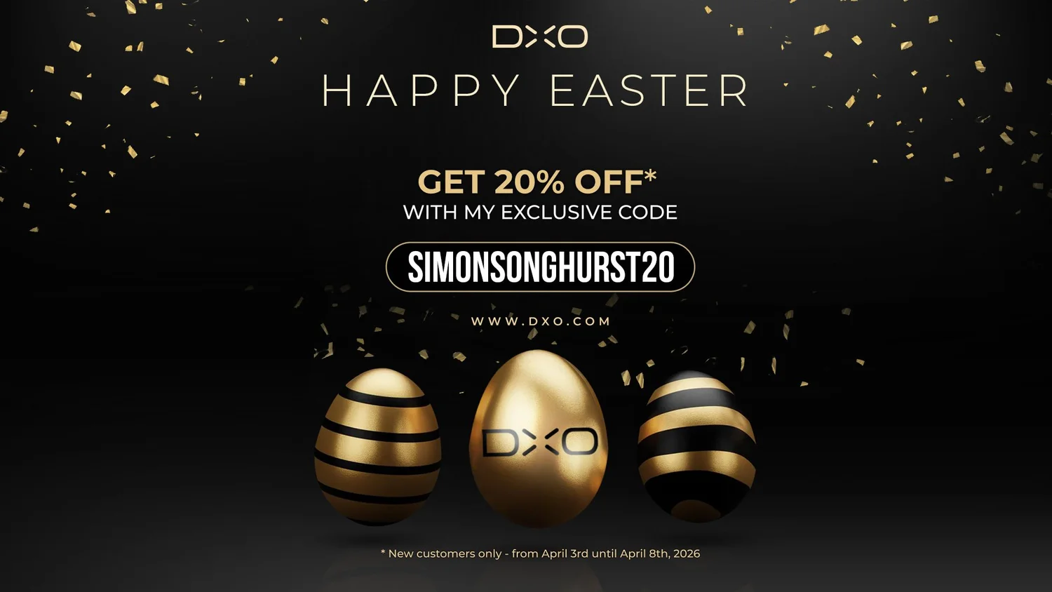 DxO Easter discount code 2026 promotion image