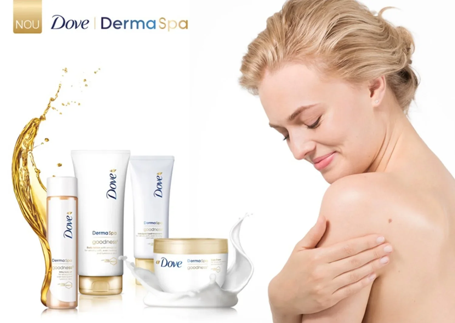 Dove DermaSpa campaign image — real women, no skin retouching — by Simon Songhurst