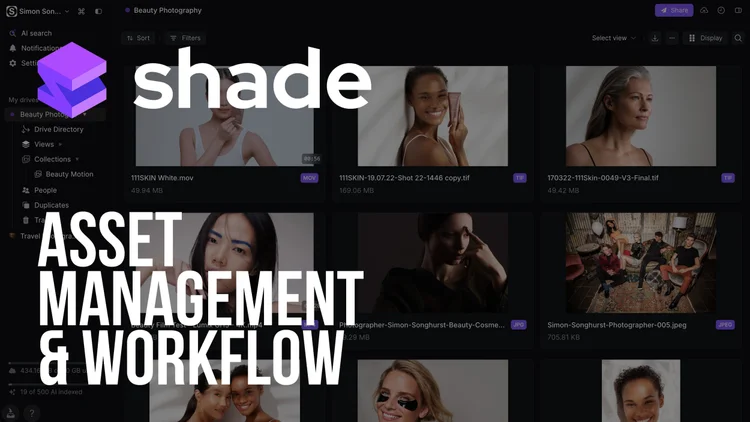 Shade Asset management workflow