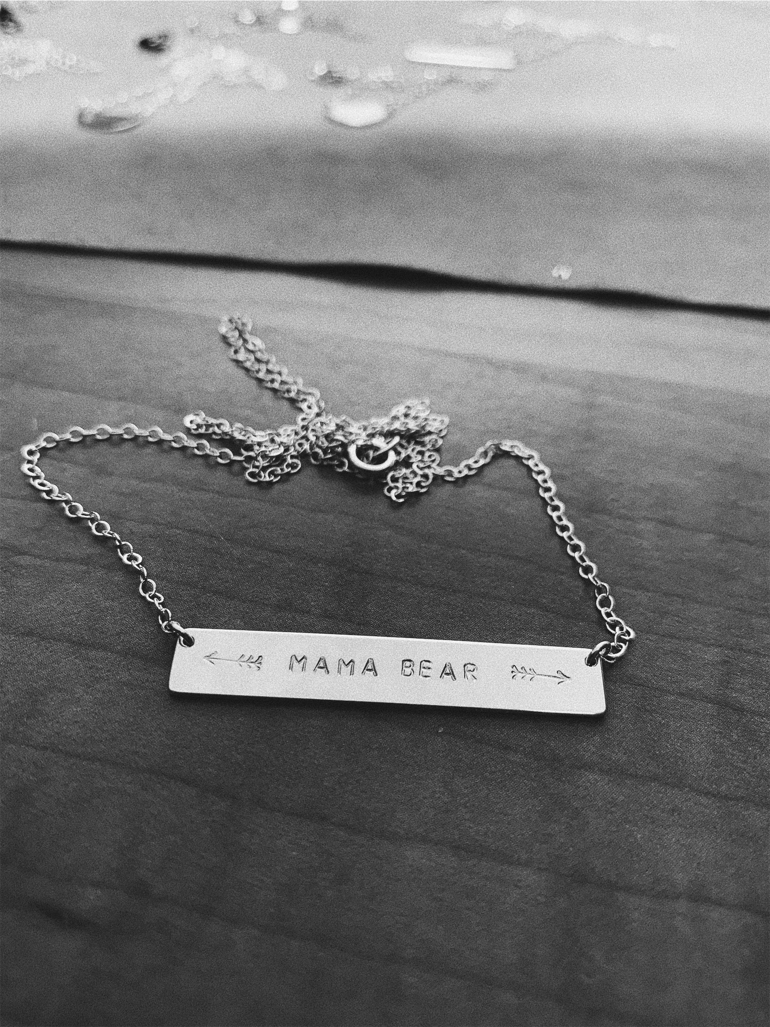 Hand Stamped, Sterling Silver, Bar Necklace, Personalize - Stamped &amp; Co.