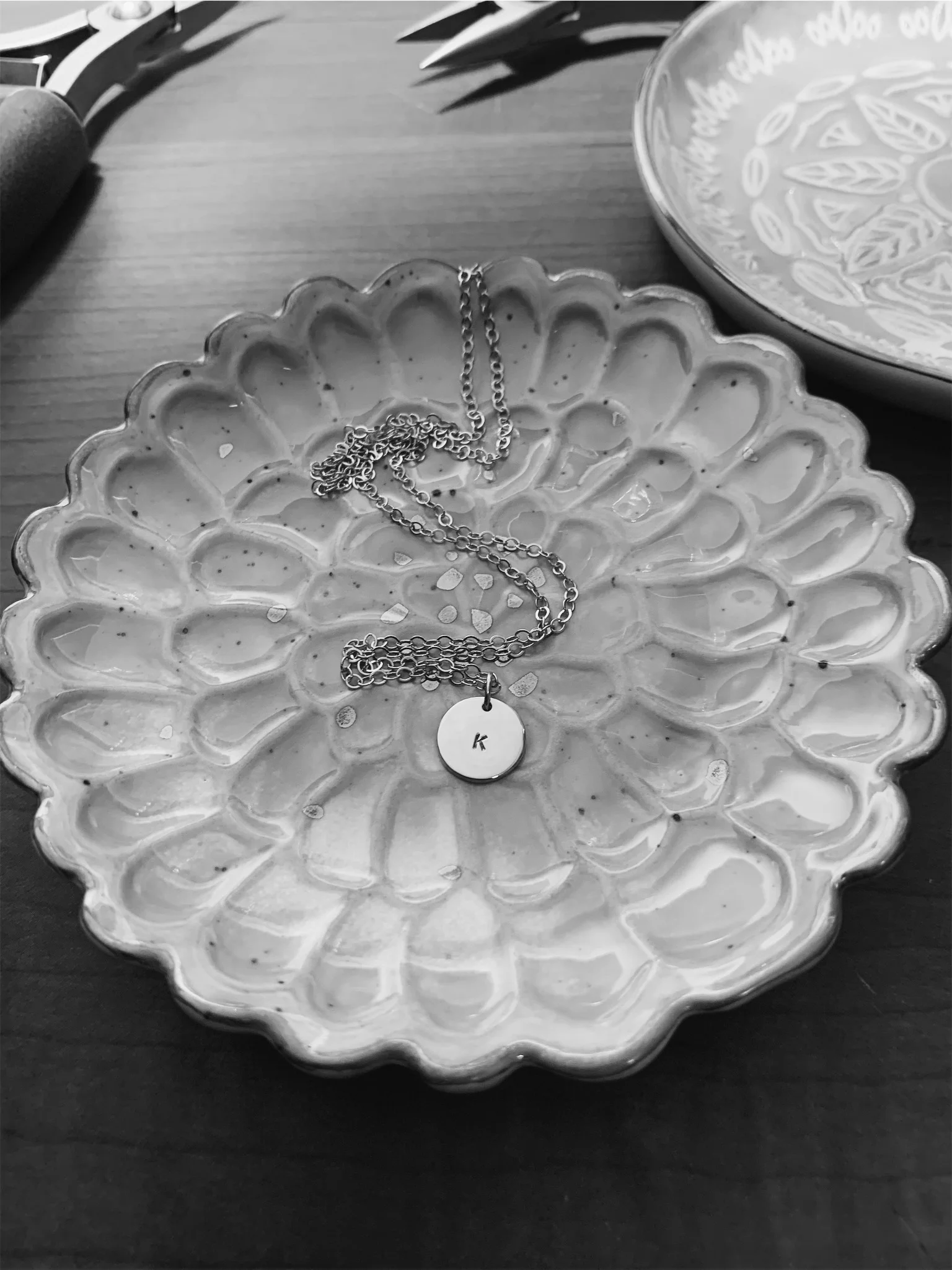 Handmade, 14K Gold Filled 9.5mm Disc Necklace, Personalize - Stamped &amp; Co.