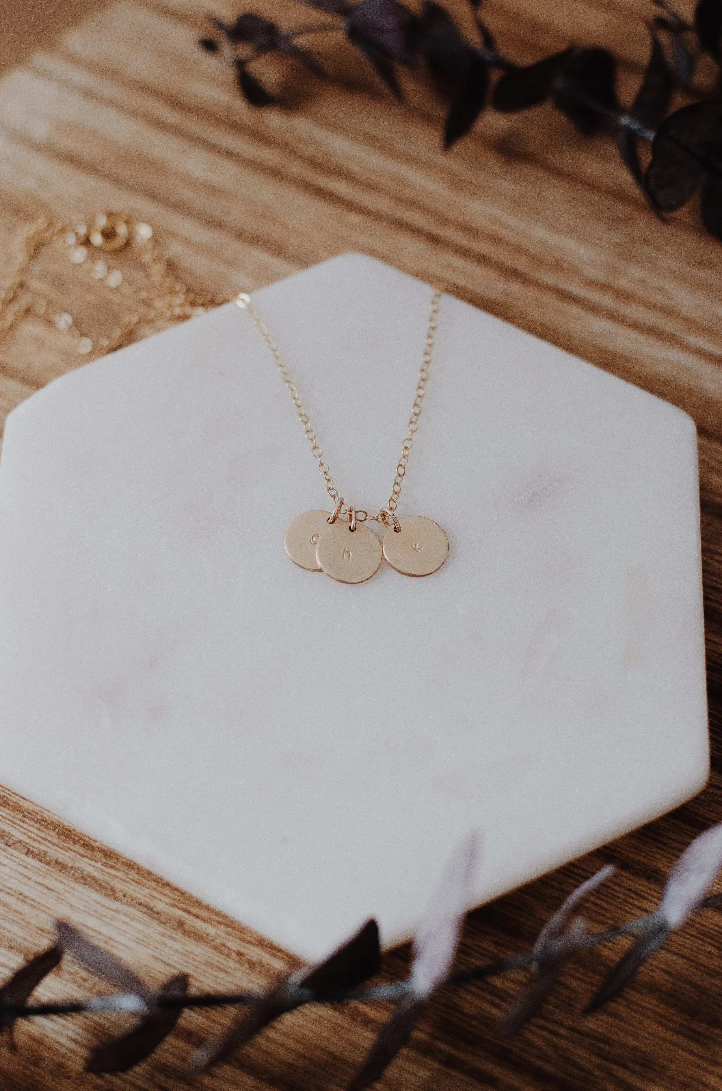 Add a Disc, Sterling Silver, 14K Gold Fill, 14K Rose Gold Fill, Personalized - Stamped &amp; Co.