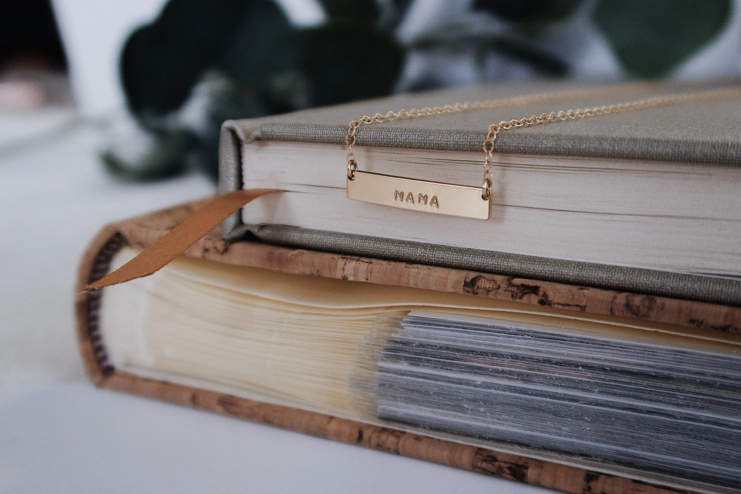 Hand Stamped, 14K Gold Filled, Small Bar Necklace, Personalized - Stamped &amp; Co.