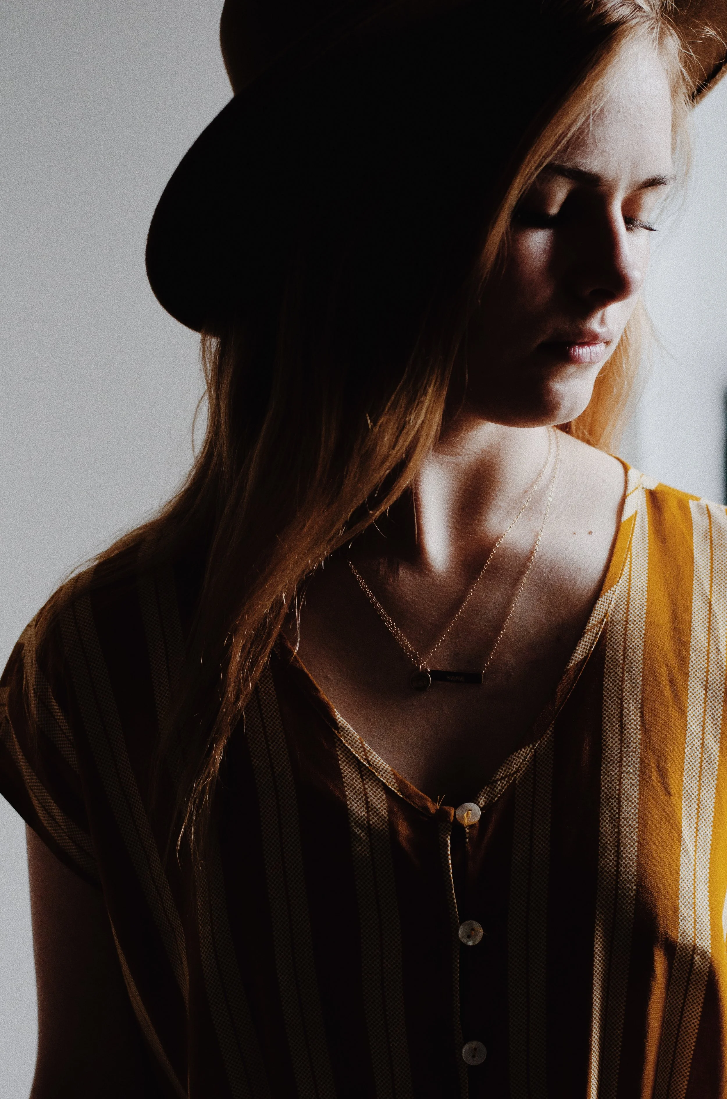 Hand Stamped, 14K Rose Gold Filled, Small Bar Necklace, Personalize Your Own - Stamped &amp; Co.