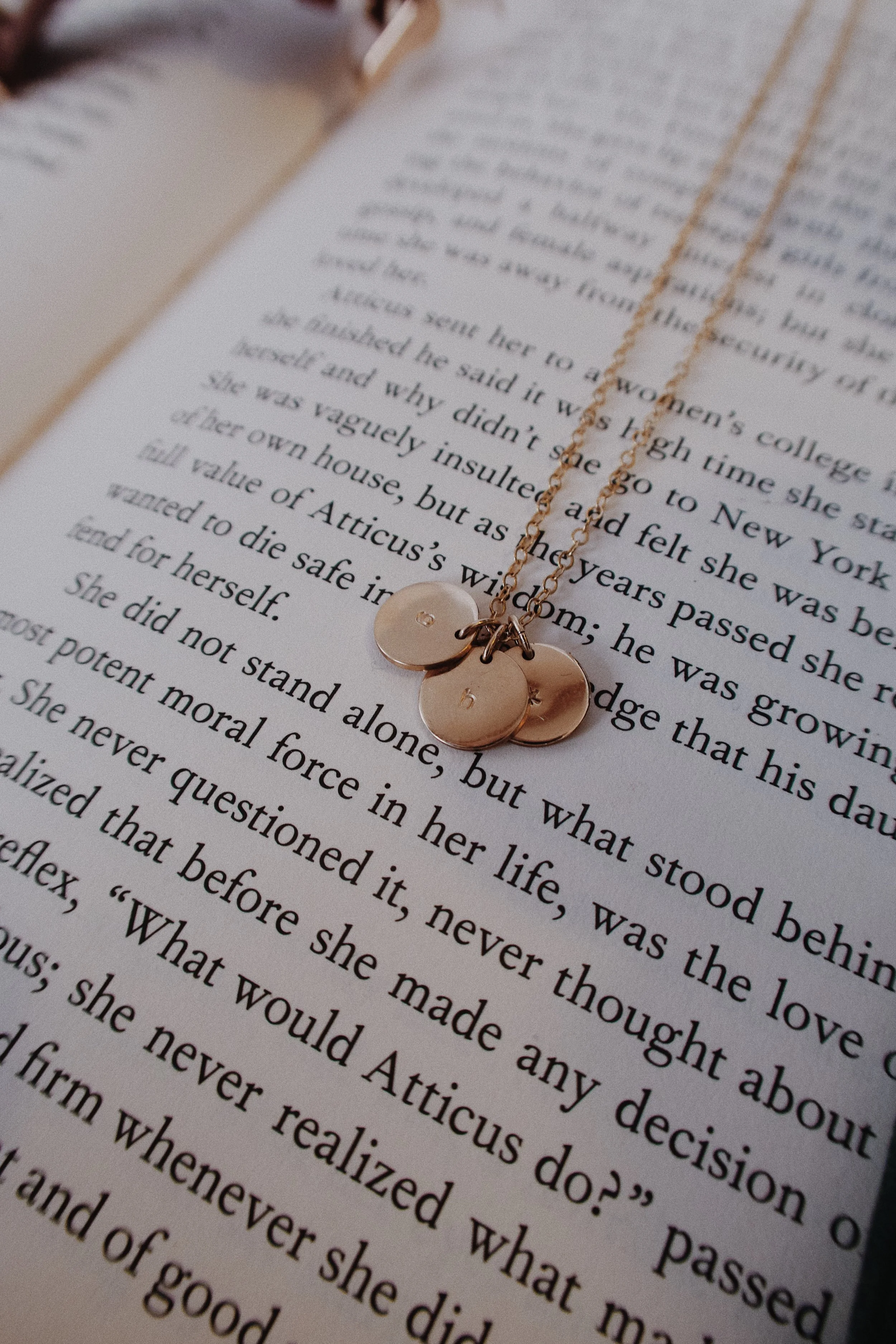 Handmade, 14K Gold Filled 9.5mm Multi Disc Necklace, Personalize Your Own - Stamped &amp; Co.