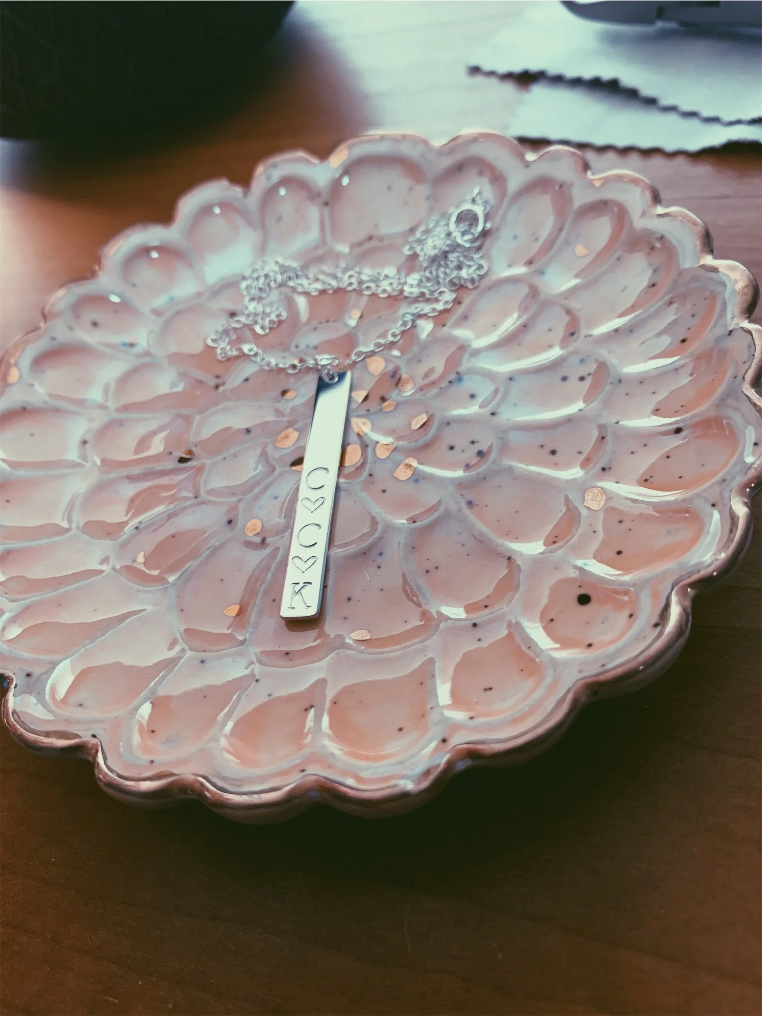 Hand Stamped, Sterling Silver Vertical Bar Necklace, Personalize - Stamped &amp; Co.