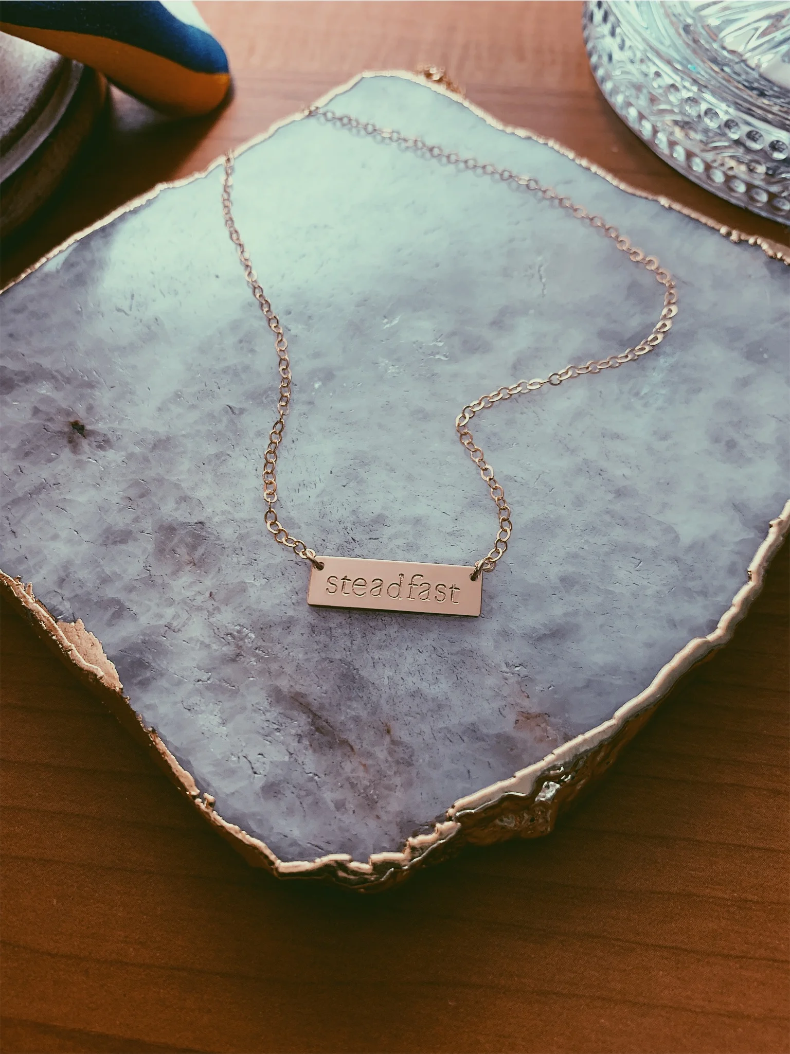 Bar Necklace, 14K Gold Fill, Personalize - Stamped &amp; Co.