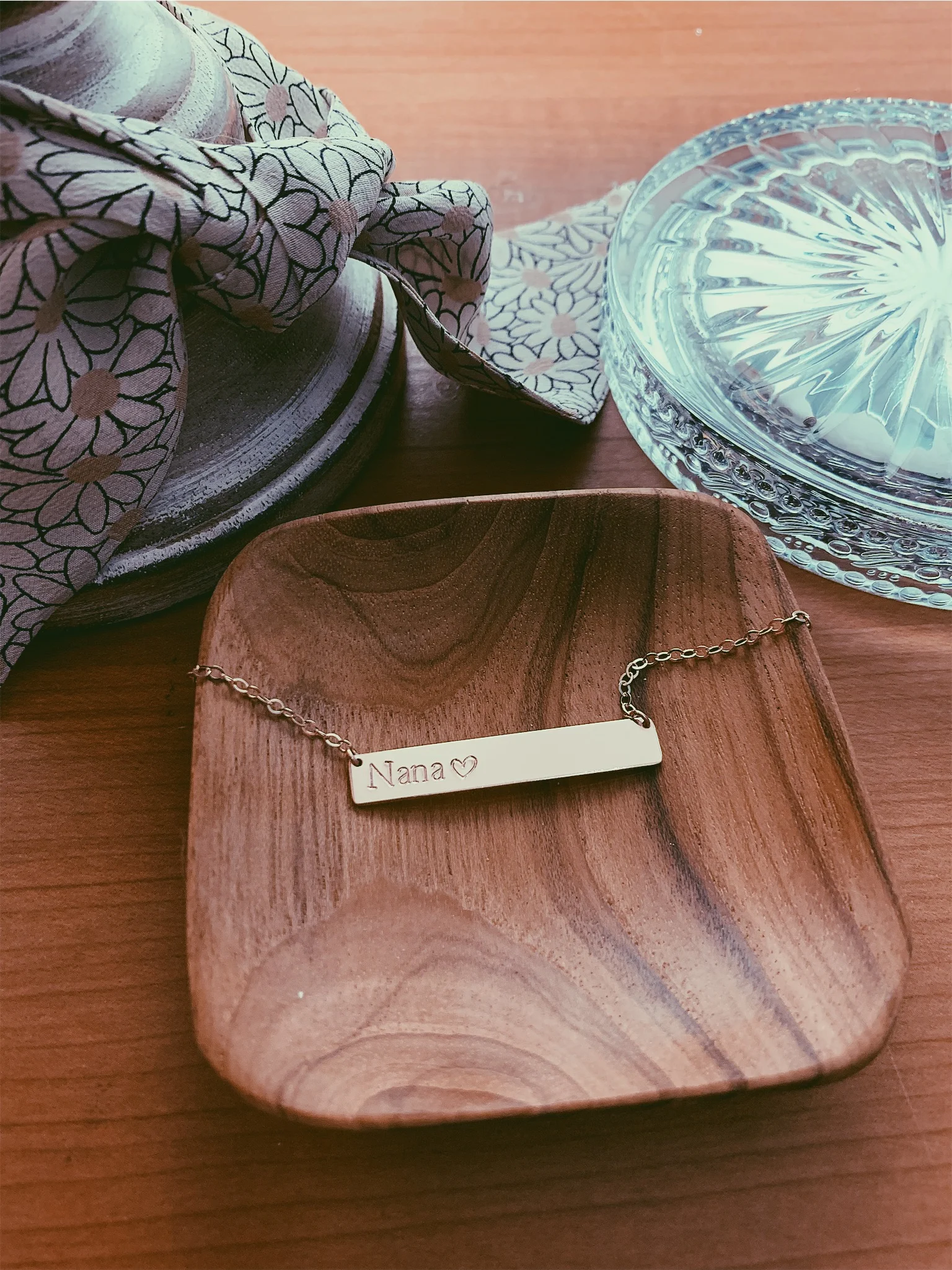 Hand Stamped, 14k Gold Fill, Big Bar Necklace, Personalize - Stamped &amp; Co.