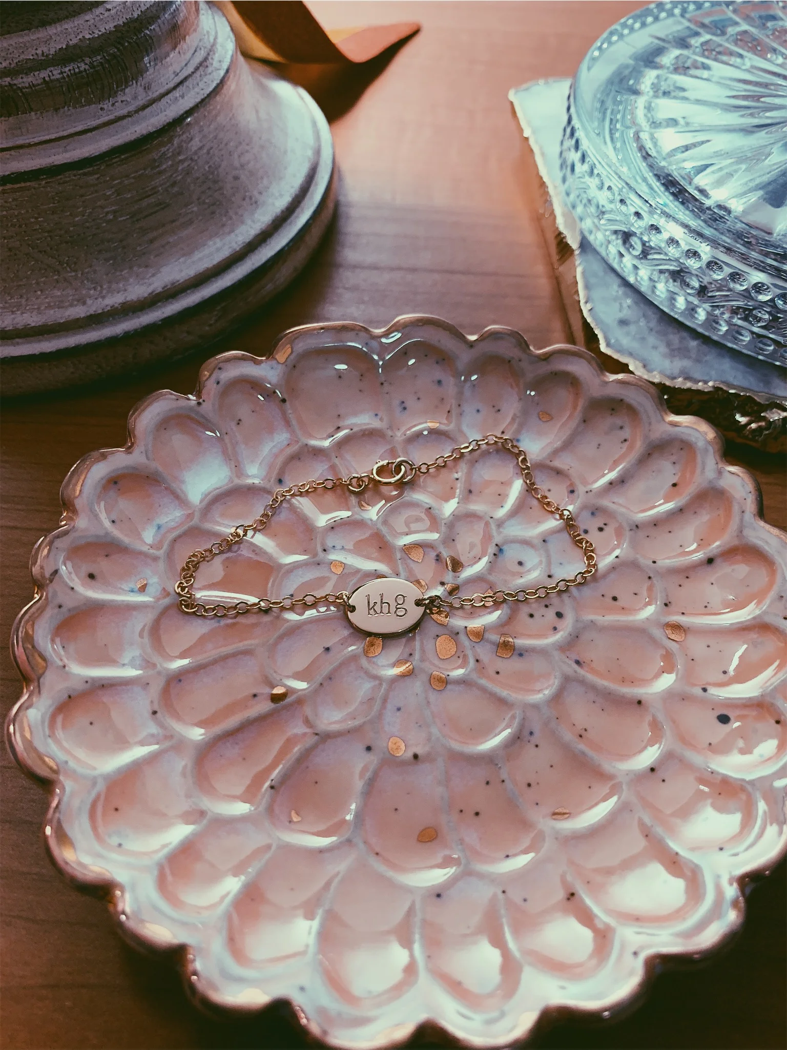 Hand Stamped Bracelet, Oval, 14K Gold Fill - Stamped &amp; Co.