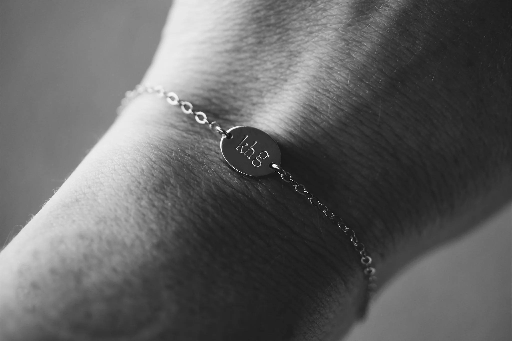 Oval Hand Stamped Bracelet, 14K Gold Fill - Stamped &amp; Co.