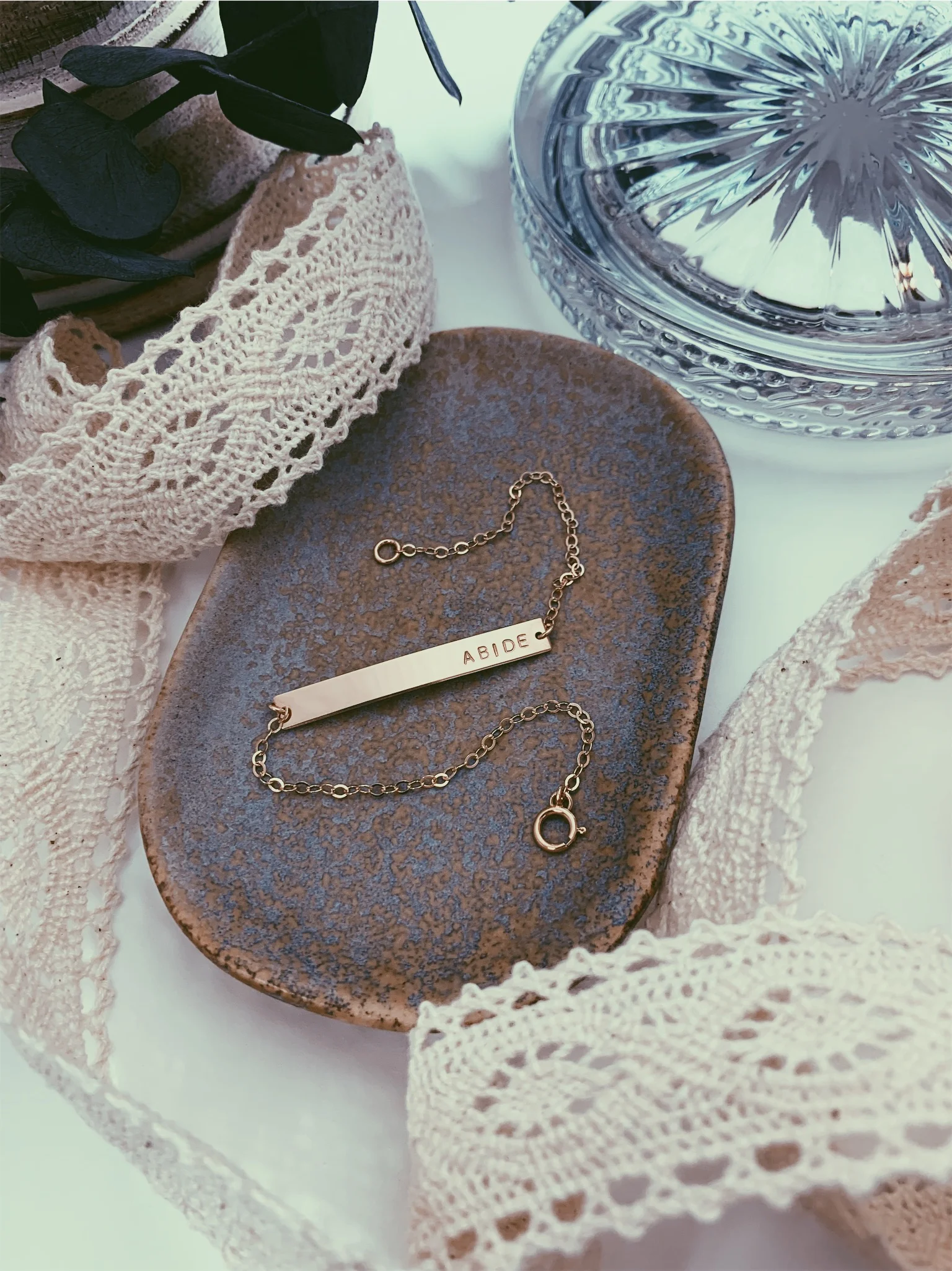 Hand Stamped, 14K Gold Fill, Long Bar Bracelet, Personalize - Stamped &amp; Co.