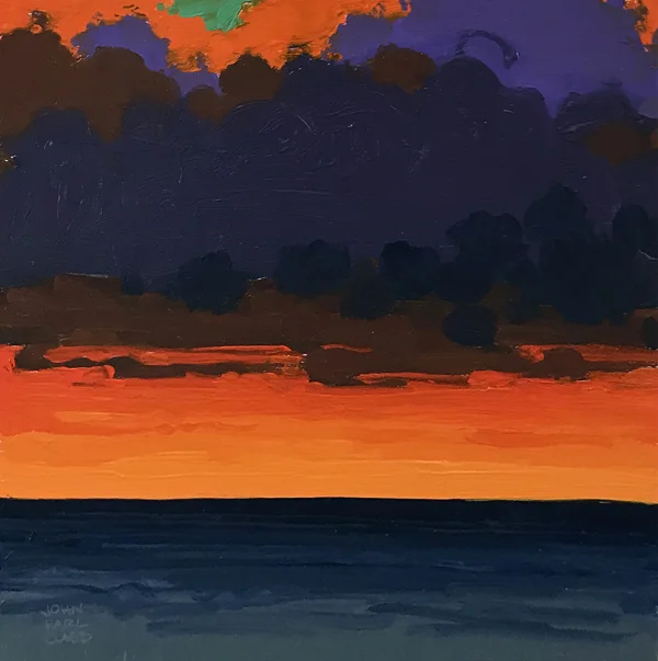 study for - Evening Illumination, 2018, oil on panel, 10 x 10