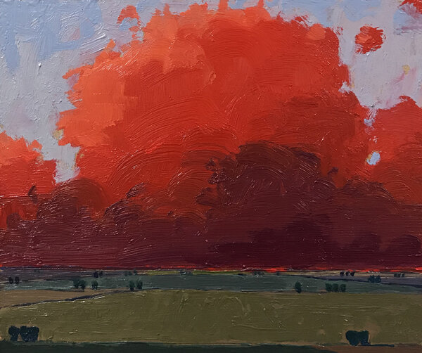 study for - Red Clouds, 2019