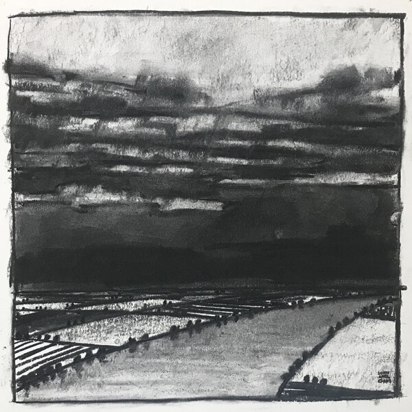 Dark Clouds - River View, 2019