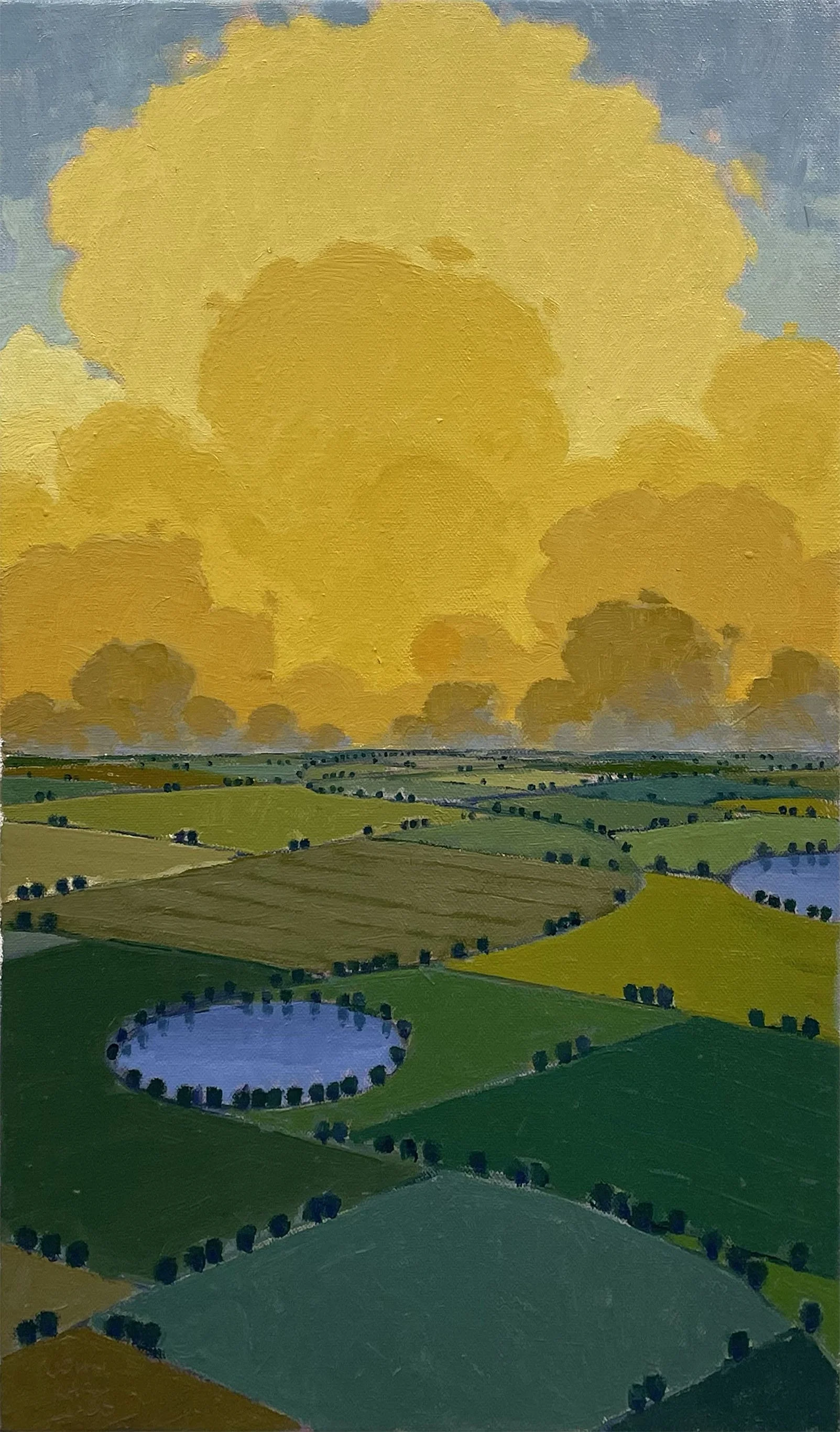 Study for - Tall Evening Clouds