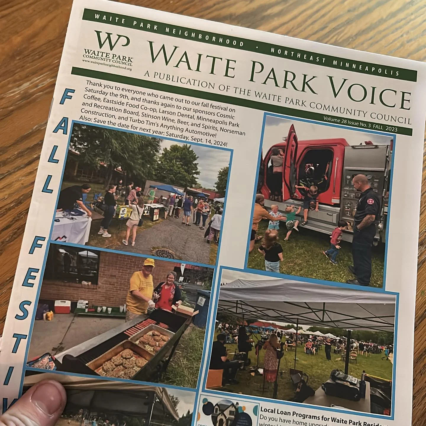 Arriving in mailboxes today! Watch for the latest print edition of the Waite Park Voice
