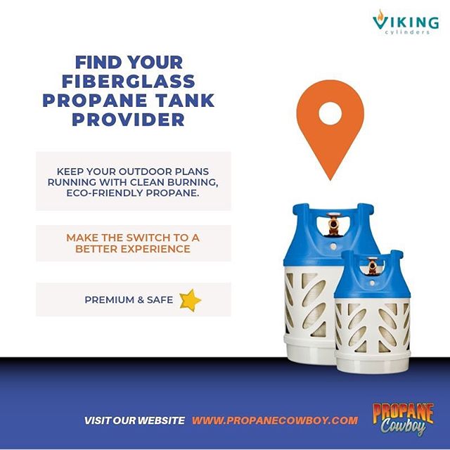Fiberglass propane tanks will never explode, are 100% translucent, and are better for the environment! Find it at multiple locations near you. It&rsquo;s time for a change!

Use our online #fiberglasslocator 
Link in bio ☝🏽 #propanecowboy #parilla #