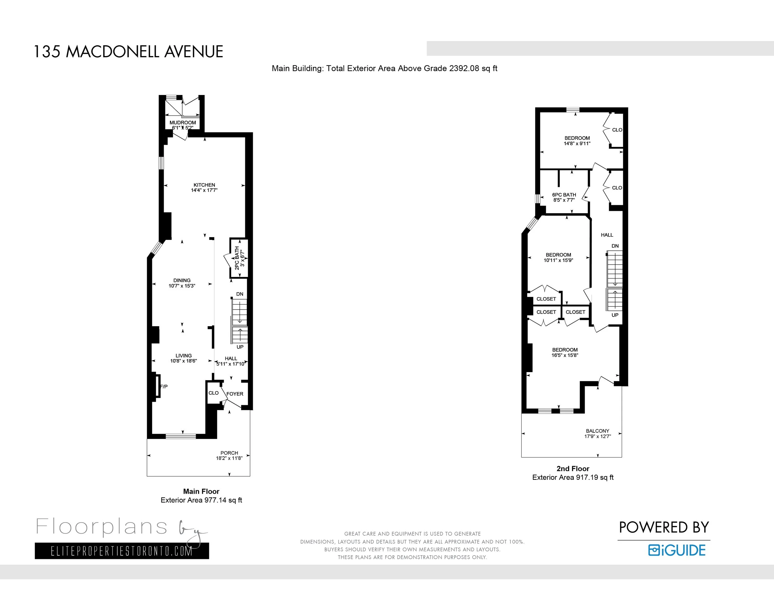 UPLOAD Floor plans By Elite Properties 135 Macdonell Avenue.jpg