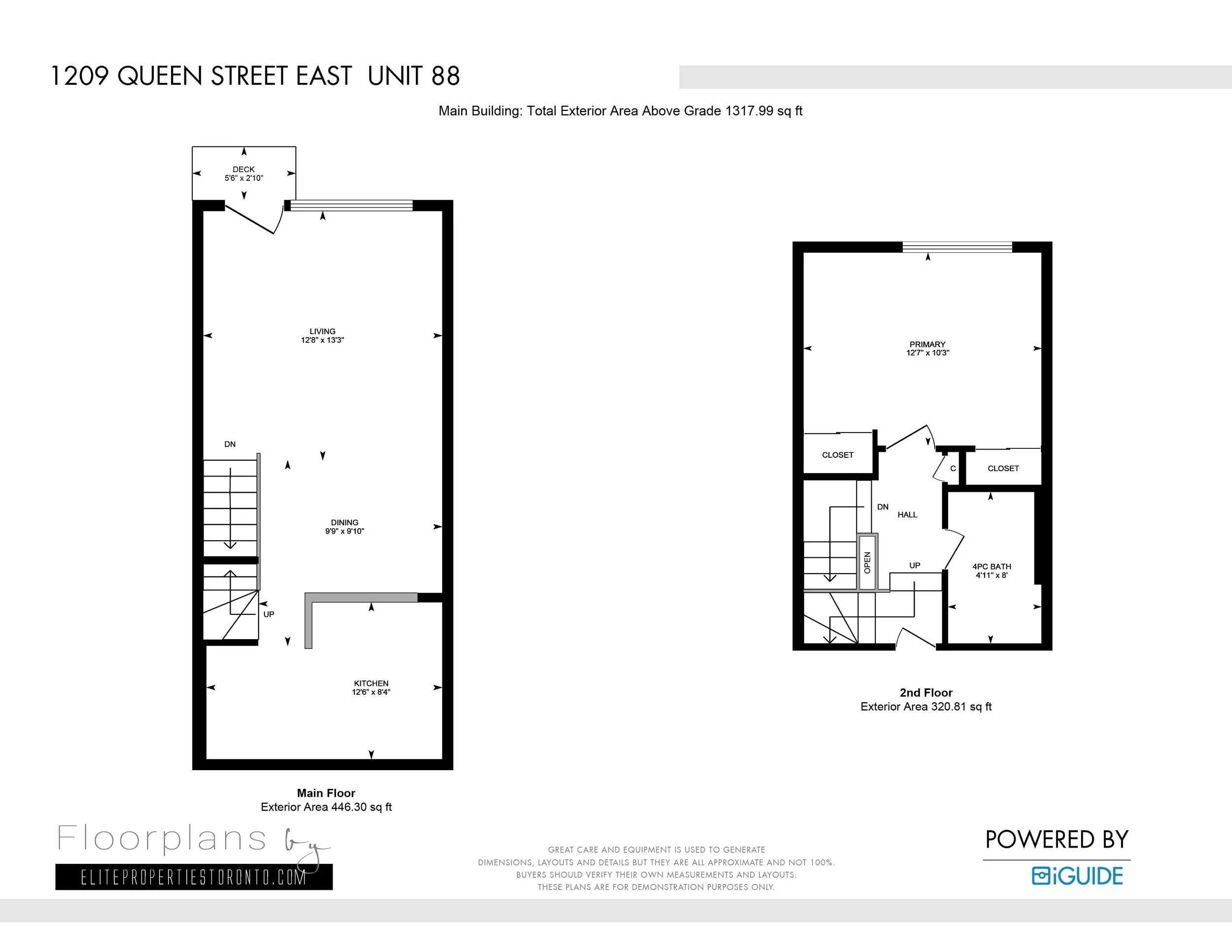 UPLOAD Floor plans By Elite Properties 1209 Queen Street East  Unit 88.jpg