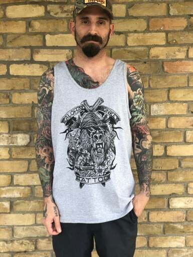 Mens Punk  Tattoo Tank Tops  Skull Tank Tops for Men  Inked Shop