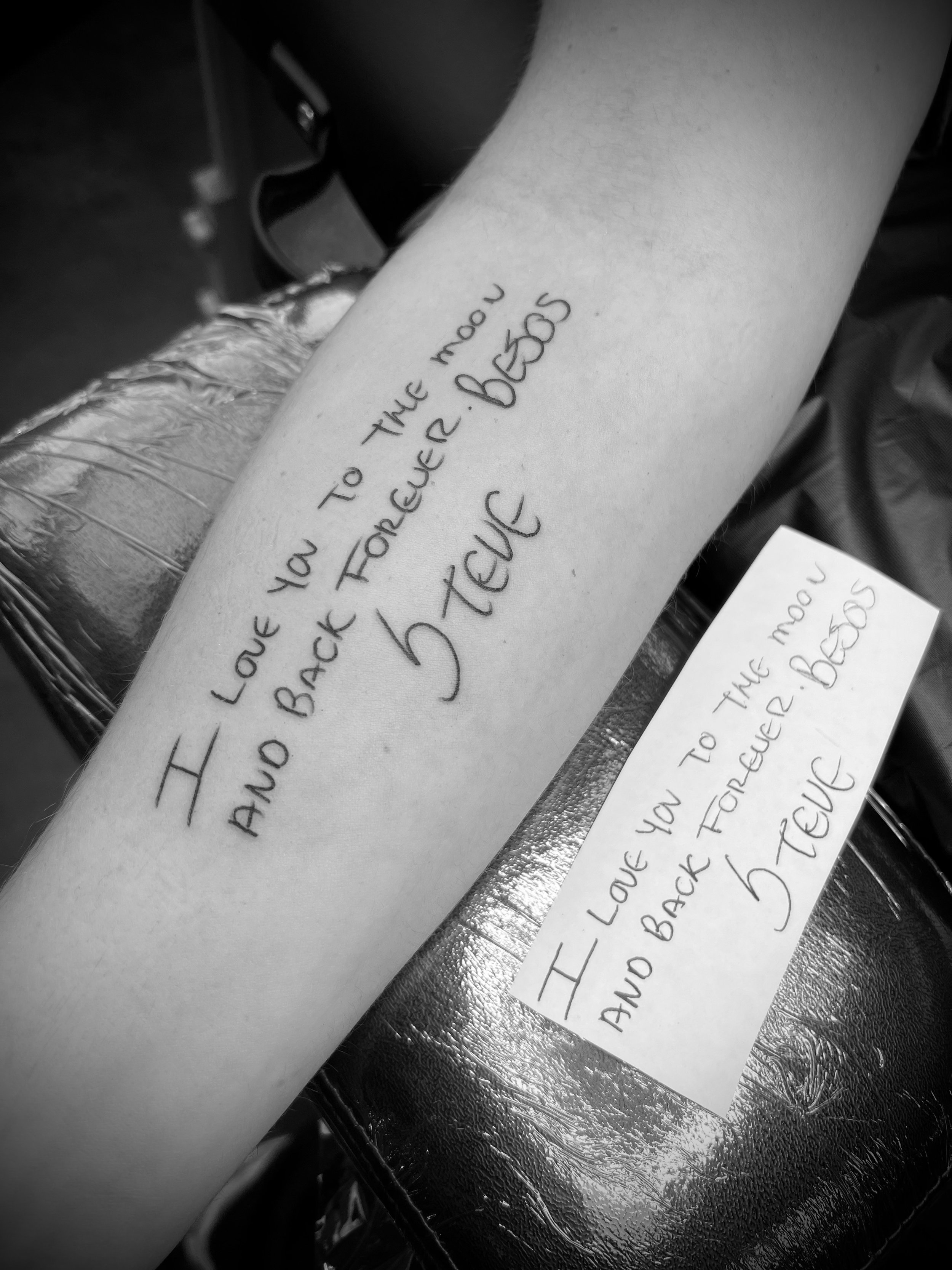 my tattoo, one year later | mom and dad's handwriting. possi… | Flickr