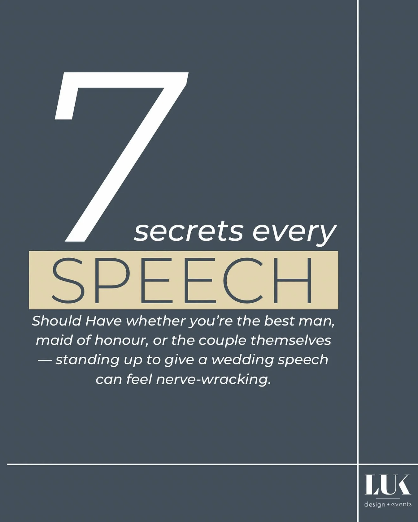 7 Secrets Every Wedding Speech Should Have ✨

Whether you&rsquo;re the best man, maid of honor, or the couple themselves &mdash; standing up to give a wedding speech can feel nerve-wracking.

But here&rsquo;s the truth: the best speeches aren&rsquo;t