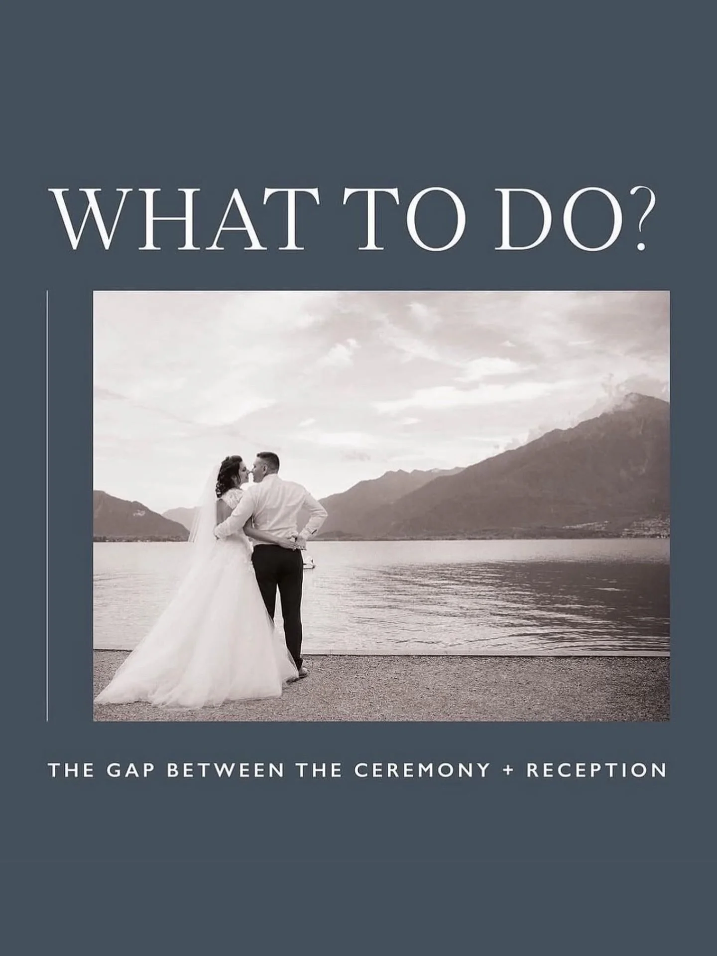 T H E  G A P // let&rsquo;s discuss 💫
Between ceremony and reception&hellip; what actually happens here?

While you&rsquo;re off capturing the just-married magic, your guests are left in the in-between. And this is where most weddings either hold th