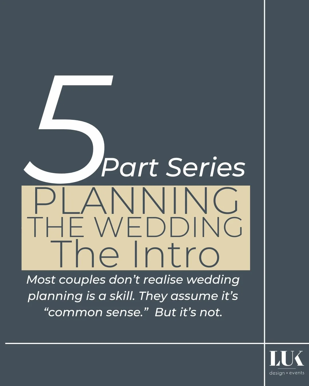 Let&rsquo;s get one thing straight&hellip; 👇🏼

Wedding planning is NOT a &ldquo;fun little side project.&rdquo;
It&rsquo;s not just picking flowers, tasting cake, and choosing a font for your invites.

Wedding planning is a SKILL.
A real one.

Beca