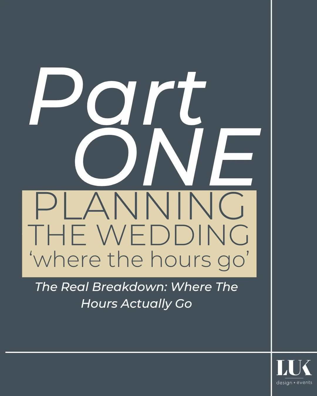 WEDDING PLANNING IS NOT A CUTE LITTLE AIDE HOBBY 

It&rsquo;s a full-scale production most couples are wildly unprepared for&hellip;.

People massively underestimate what it actually takes to plan a wedding.

Not because they&rsquo;re incapable
But b