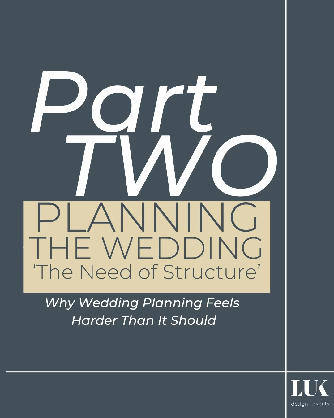 YOU DON&rsquo;T HIRE A WEDDING PLANNER BECAUSE YOU CAN&rsquo;T PLAN A WEDDING&hellip;

You hire one because structure is the difference between chaos and calm on one of the biggest days of your life.

One of the biggest misconceptions in the wedding 