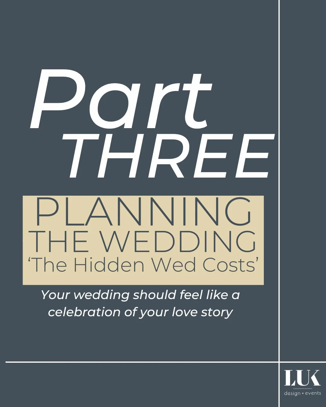 THE HIDDEN WEDDING COSTS NOBODY TALKS ABOUT

After planning hundreds of weddings, one thing has become incredibly clear: the biggest cost of wedding planning isn&rsquo;t financial&mdash;it&rsquo;s the emotional and mental load couples carry for month