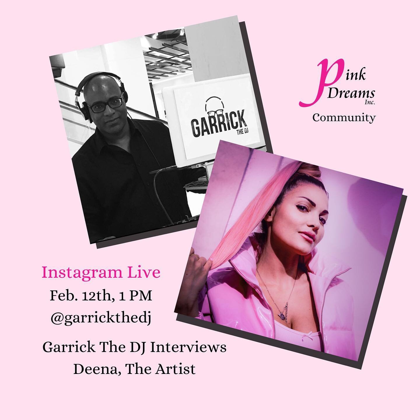 This Friday afternoon (February 12th) at 1pm ET, Join me on &ldquo;IG Live&rdquo; as I chat with Canadian Musician @deenatheodora and her new song release, &quot;I Love It When You &ldquo; which highlights the true ups and downs of a relationship and