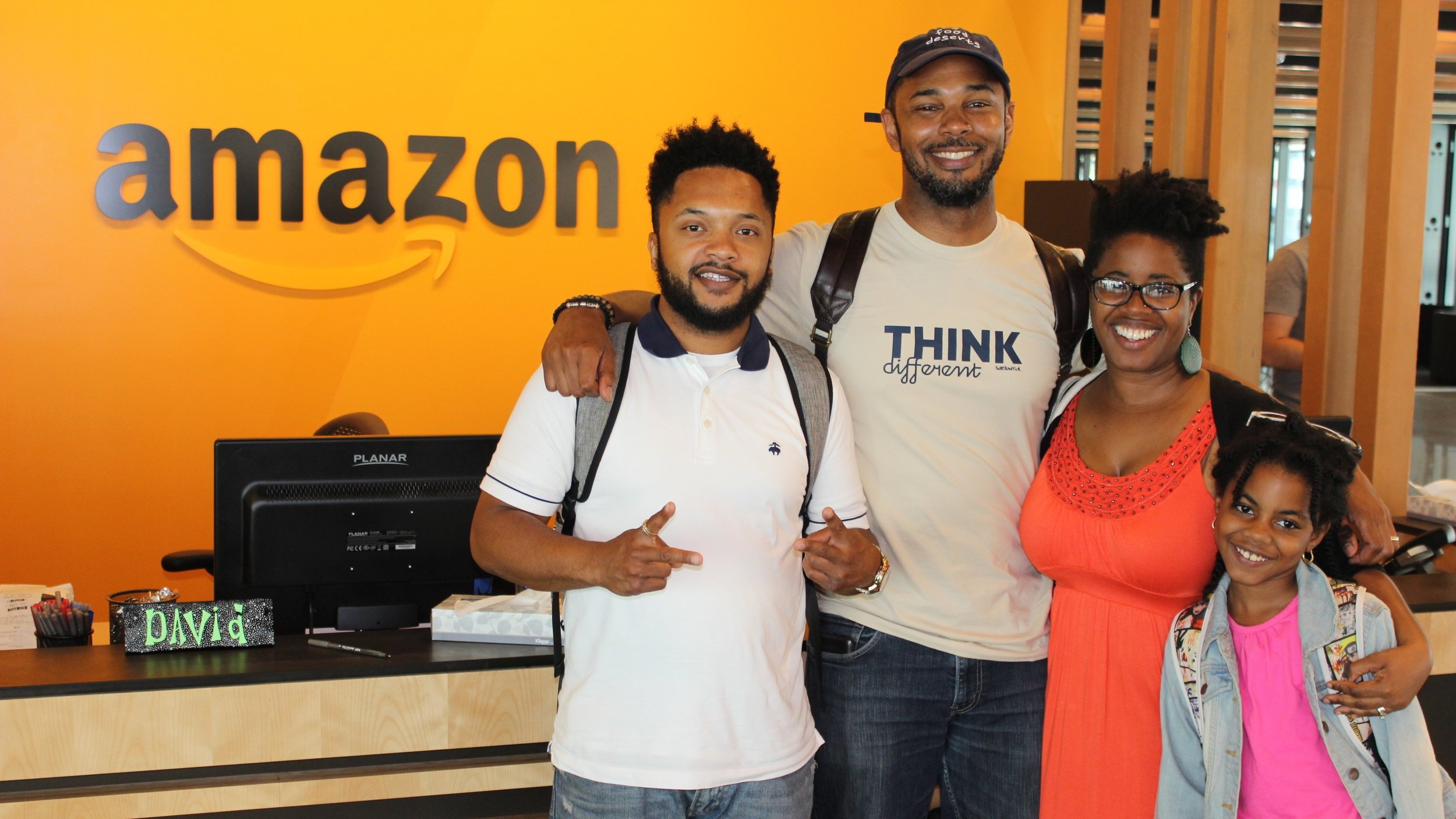 S.A.M. at Amazon HQ in Seattle
