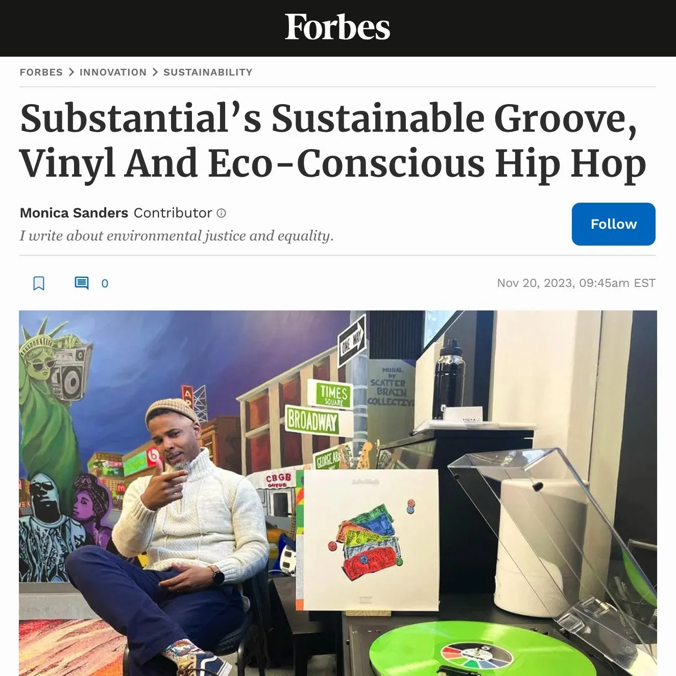 Substantial and 'Adultish' featured in Forbes