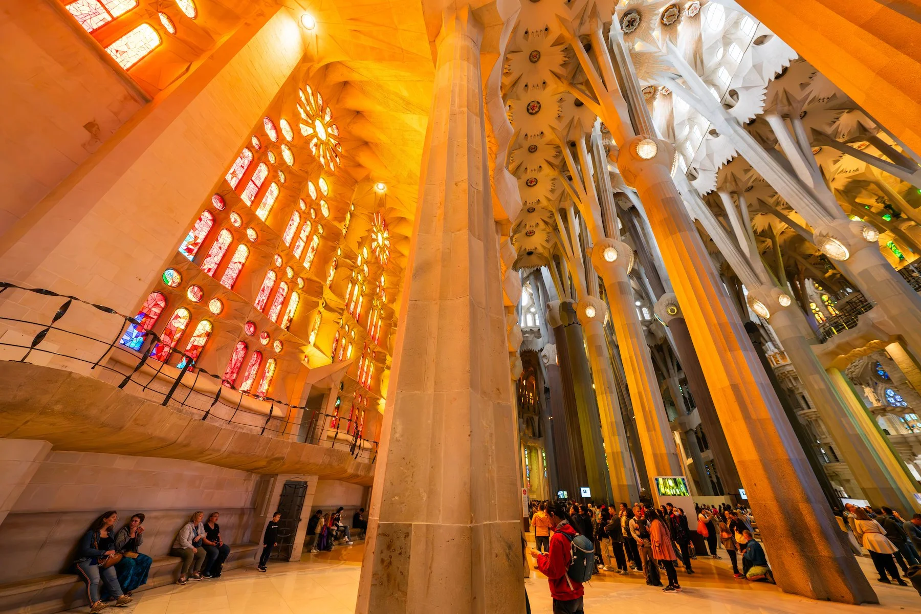 inside the sagrada familia warm stained glass.jpg