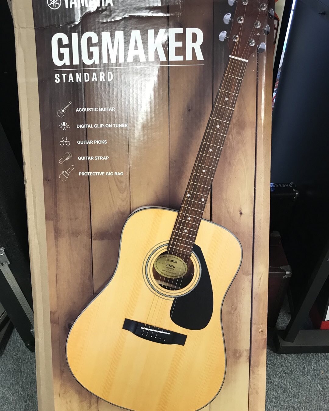 Just in. Everything you need to get started playing the guitar. Yamaha guitar.