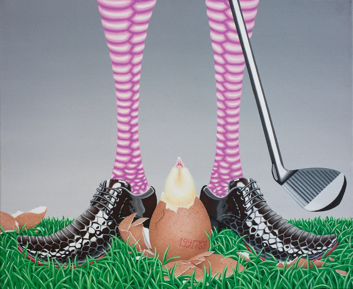   Going Places,  2017, acrylic on canvas 50 x 60cm 