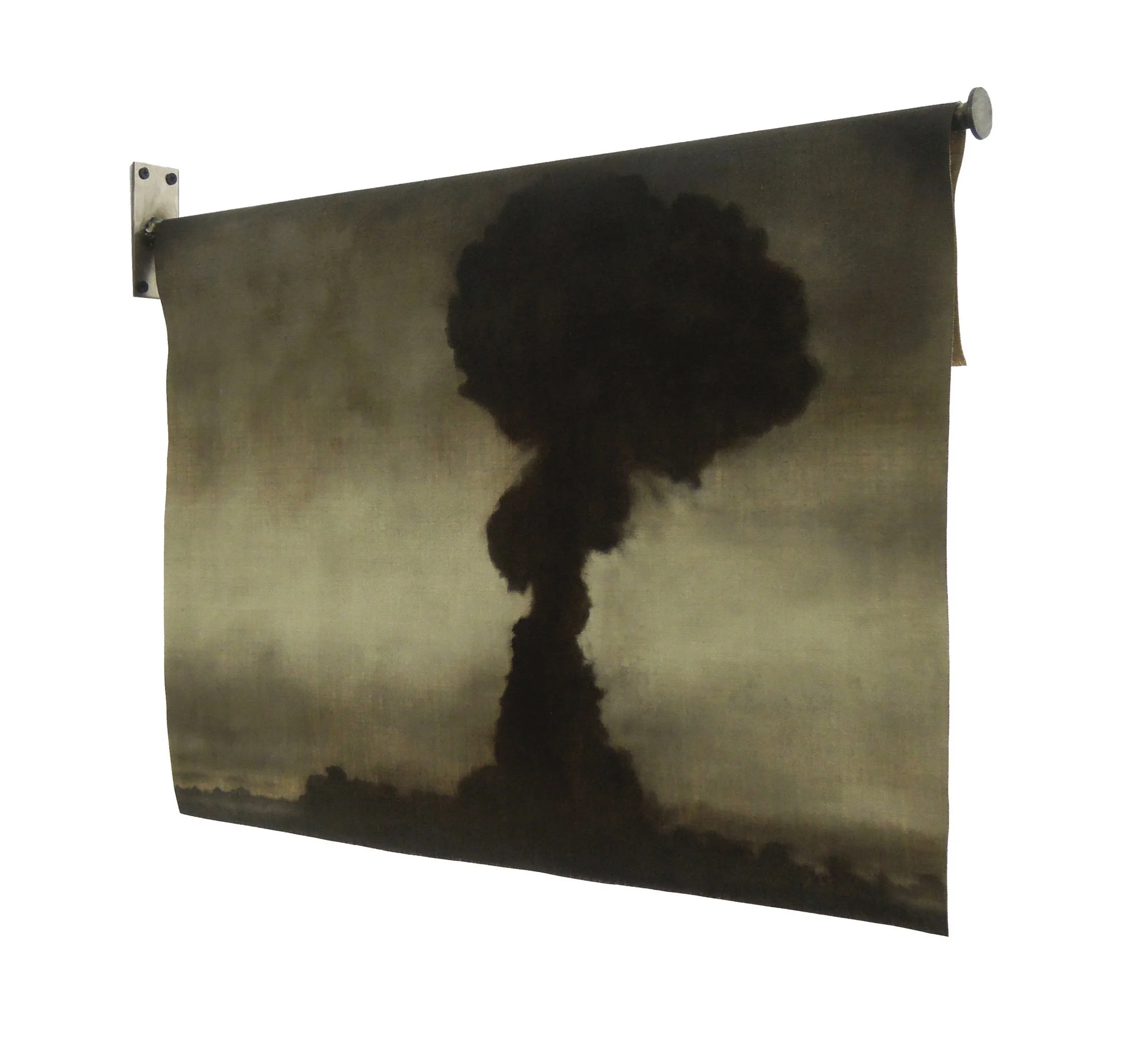 FIRST LIGHTNING_OIL ON LINEN WITH STEEL POLE.jpg