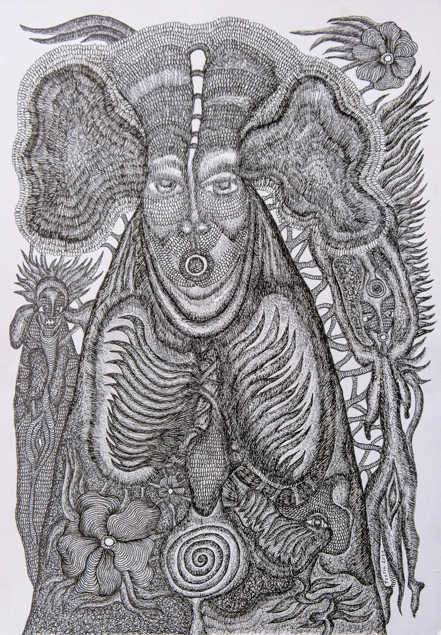 le coeur ailé encre sur canson 42x30cm 2020 .jpg