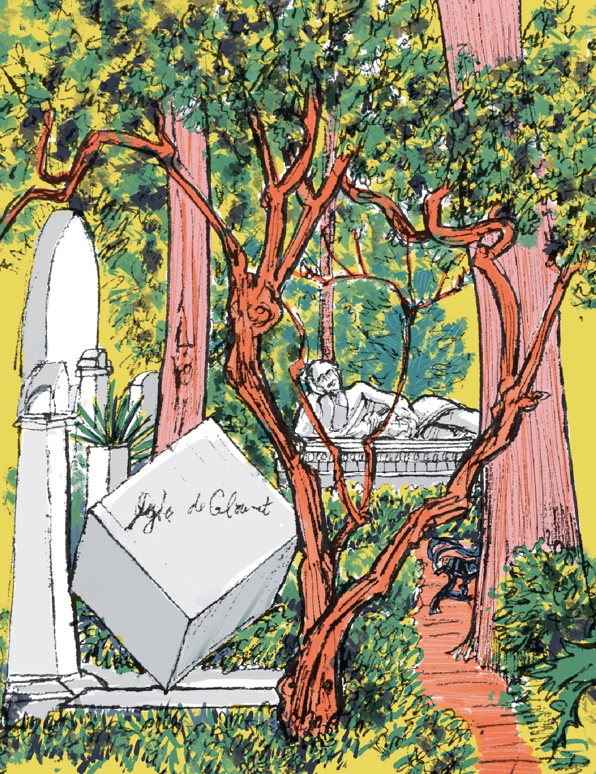 The Cube Non Catholic Cemetery of Rome. (digital) 42 x 33.5cm £45 framed, £30 unframed (Edition of 5)
