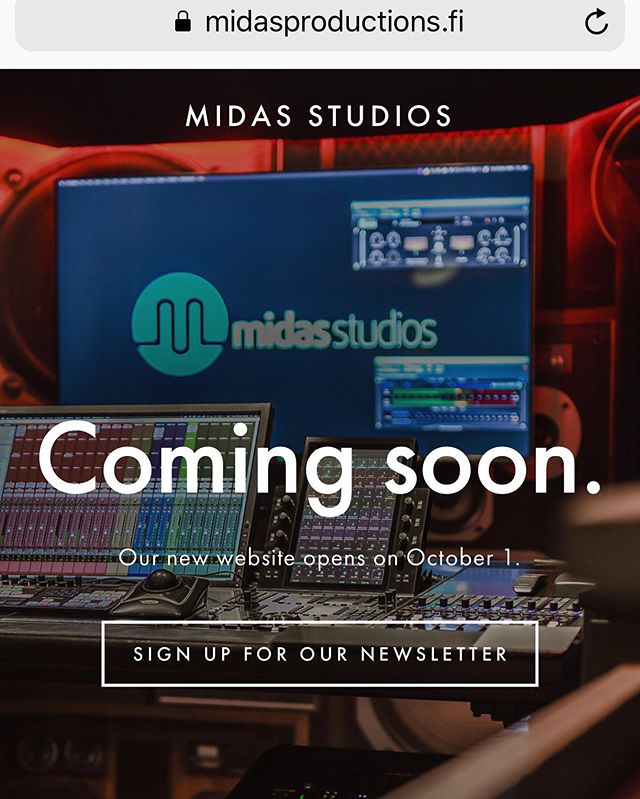 It&rsquo;s been a long time coming...just a few days left until our website opens! 🤗 #midasproductions #midasstudios #midasstudio #newwebsite