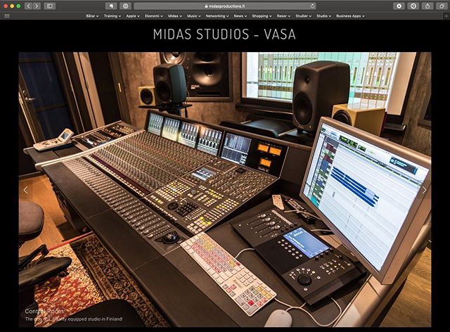 Our new website is now online! 🥳🎉 Already working on some additions...😁www.midasproductions.fi is working but of course we ran into some technical issues with the midasstudios.fi address...but that one should be working fine in a few days. 🙃 #mid