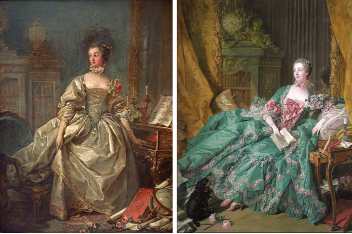 François Boucher, La Marquise de Pompadour, vers 1750 François Boucher, La Marquise de Pompadour , 1756, Musée du Louvre, Paris Alte Pinakothek, Münich